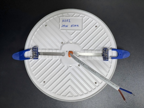 9/24/36W குறைக்கப்பட்ட பிரேம்லெஸ் DOB பேனல் லைட், இரும்பு+பிபி